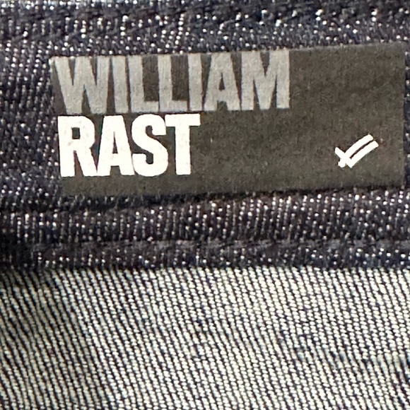 Mens William RAST Denim Jeans 31 x 35 Pants Navy Blue Bootcut Stretch Denim New - Picture 10 of 12
